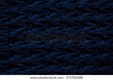 texture, blue knitted fabric