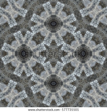 Abstract pattern or background based on stone brick wall, mosaic or decoration