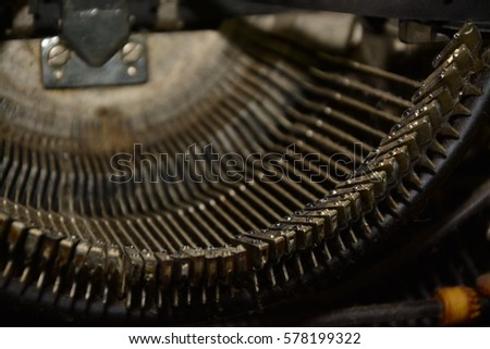 typewriter, vintage, old