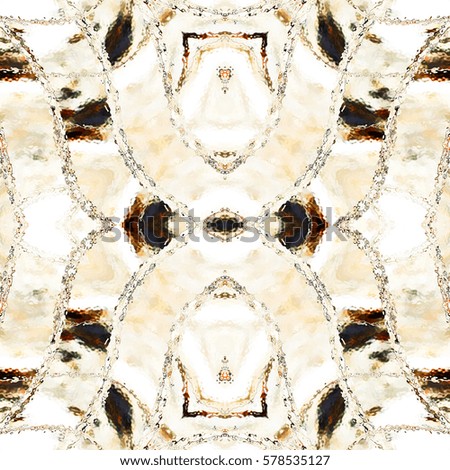 Melting colorful square symmetrical pattern for textile, ceramic tiles, wallpapers and design. Aspect ratio 1:1