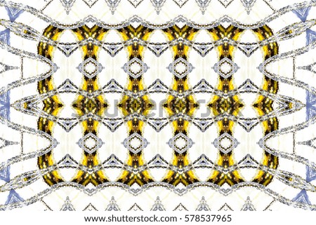 Melting colorful artistic horizontal ornament for carpets, textile, ceramic tiles and backgrounds. Aspect ratio 3:2