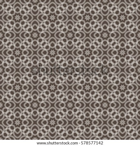 Abstract vintage seamless background, geometric wallpaper pattern . Monochrome vector illustration.