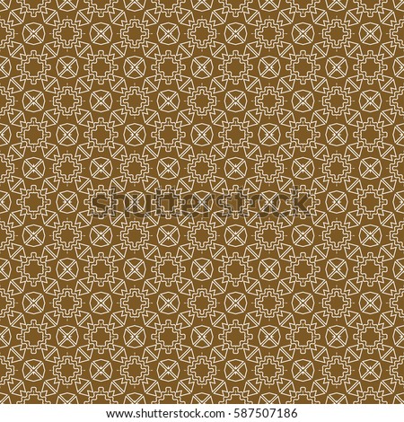 Abstract triangle, circle, line pattern. Seamless geometric ornament. raster copy. Geometry shape. For design, wallpaper, presentation