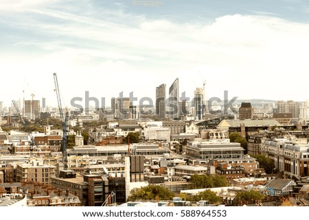 Panoramic view of London.