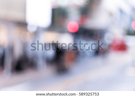 Abstract background of people walk on the street 