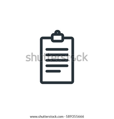 Text note vector icon