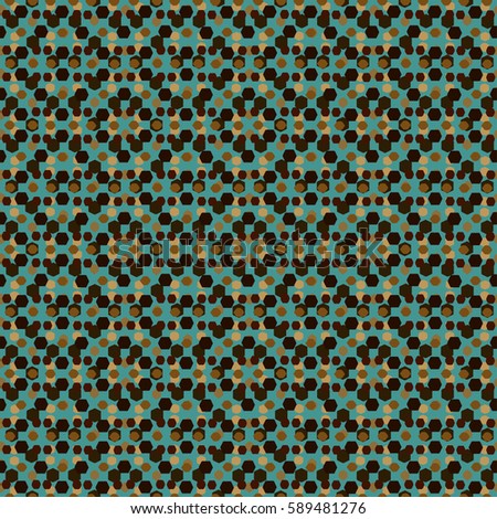 Abstract geometric seamless pattern. Background texture with dots, geometric shapes