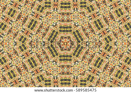 Illustration of mosaic images, an abstract pattern kaleidoscope, the finishes of the floors and walls of mosaic materials, decorative fantasy, colorful mosaic texture background color