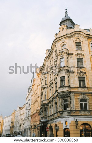 Exterior of a Building in Prague, Czech Republic