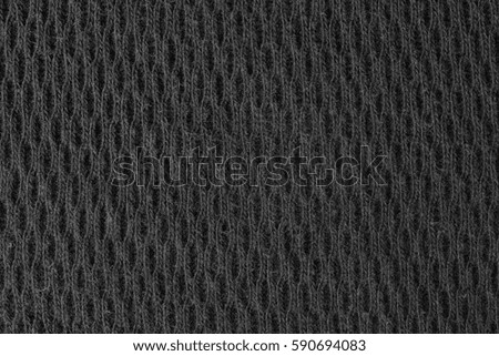 black knitted textile