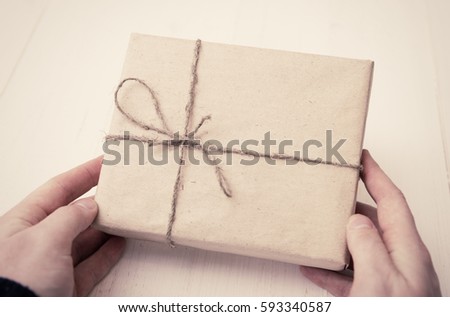 gift in hand
