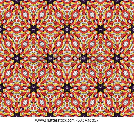 decorative geometric floral pattern. seamless vector illustration. for wallpaper, invitation, fabric textile