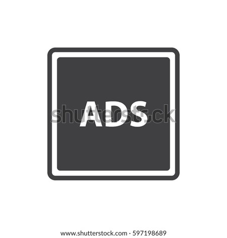 Advertisement black icon