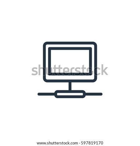 network line icon on white background