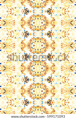 Mosaic seamless colorful vertical pattern for textile, ceramic tiles and backgrounds
