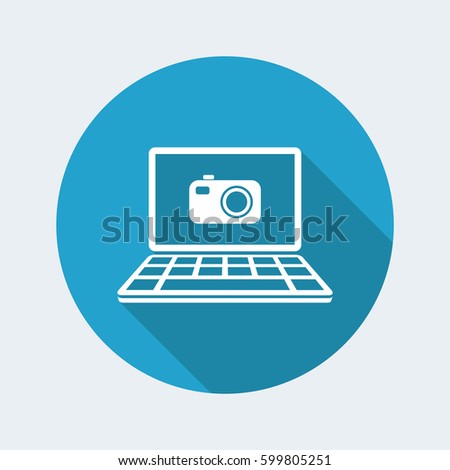Digital photo - Vector flat icon