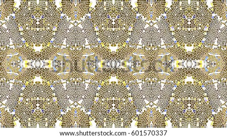 Mosaic colorful artistic horizontal pattern for textile, design and backgrounds