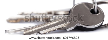 keys white background secure