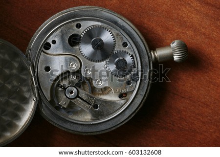 vintage stopwatch movement