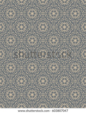 Seamless ornament on background. Wallpaper pattern