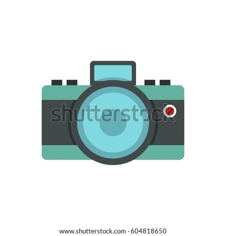 Photocamera icon isolated on white background  illustration