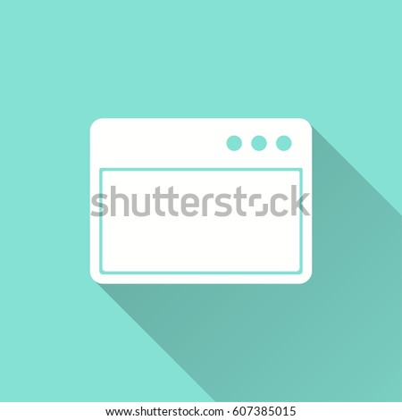 Browser vector icon. Illustration isolated for graphic and web design.