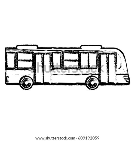 bus transport vehicle sketch