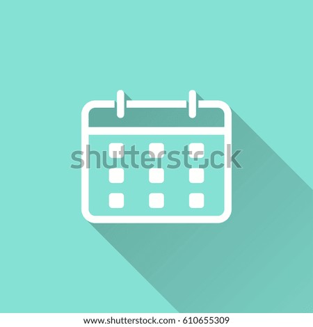 Planning calendar vector icon. Illustration isolated for graphic and web design.