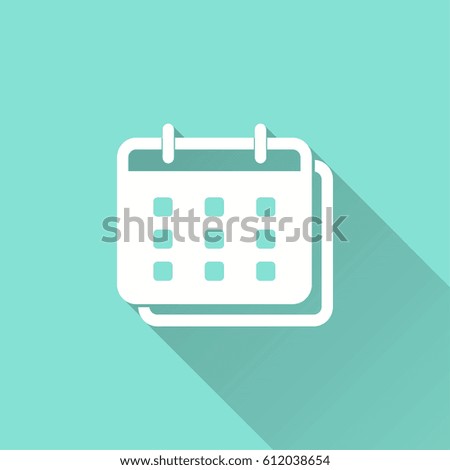 Planning calendar vector icon. Illustration isolated for graphic and web design.