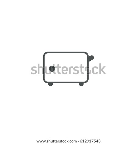 toaster icon. sign design