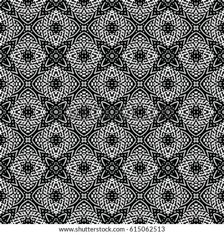 Engraving seamless pattern. The protective layer for banknotes, diplomas and certificates. Vector illustration