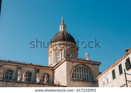 Church in the old town of Dubrovnik, Croatia.