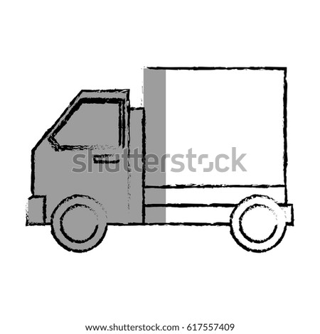 delivery truck isolated icon