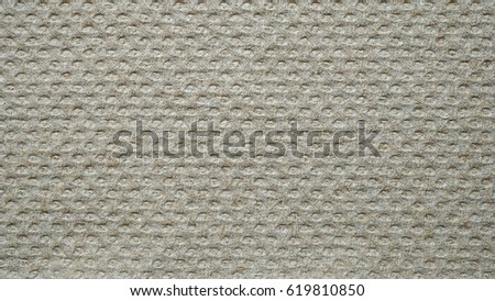 Close up of brown tissue paper, Surface rough of unbleached hand towel, Pattern texture background