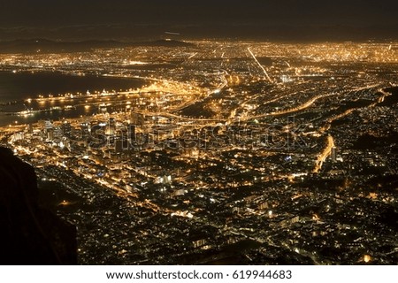 Cape Town By Night South Africa