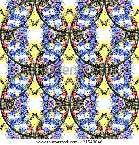 Mosaic seamless colorful pattern for wallpapers, design and backgrounds