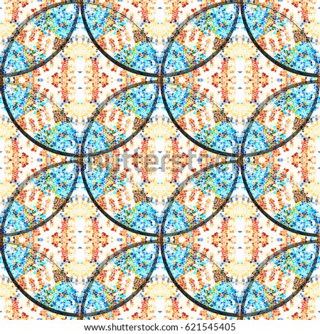 Mosaic seamless colorful pattern for wallpapers, design and backgrounds