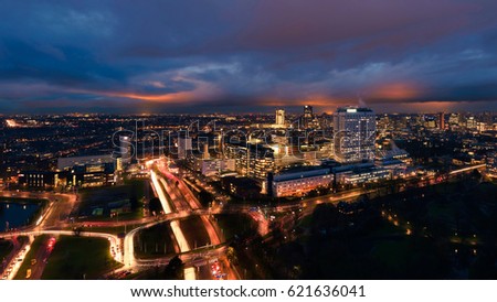 Rotterdam at twilight 