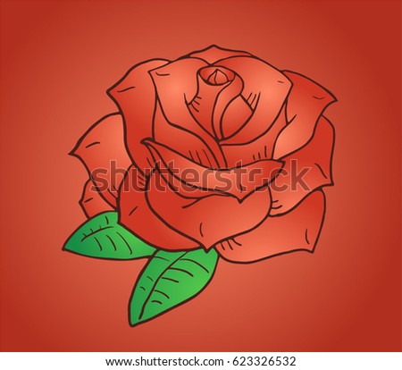 nice rose illustration