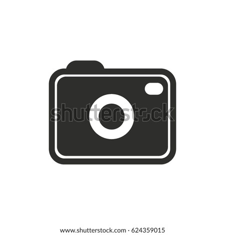 Photo vector icon. Illustration isolated for graphic and web design.