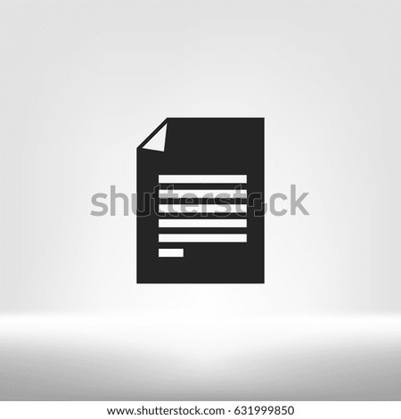 Flat paper cut style icon of text searching vector illustration