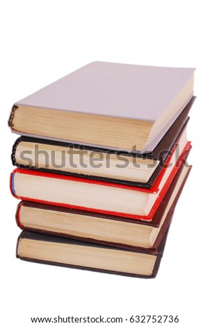 Pile of books, it is isolated