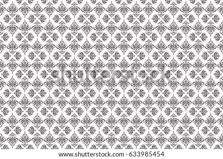 Raster wallpaper. Rope seamless tied fishnet damask pattern in gray and neutral colors.