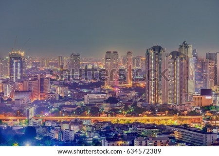 city scape Bangkok Thailand 
