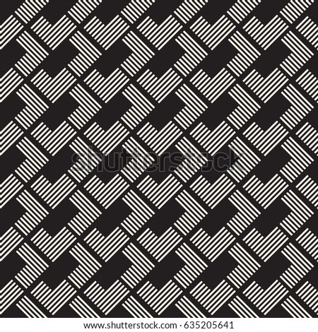 Seamless pattern with stripes. Vector abstract background. Stylish geometric lattice structure.