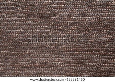dark brown rattan texture for background,design