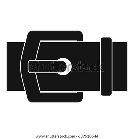 Elegant belt icon. Simple illustration of elegant belt  icon for web
