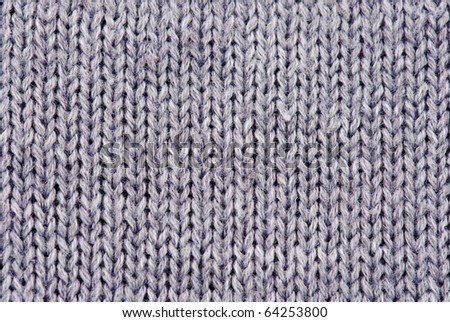 Close-up of knitted wool texture/ Gray