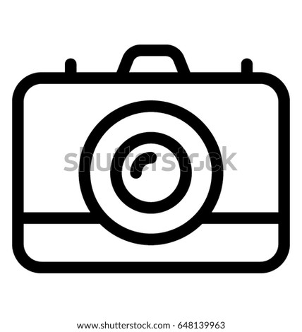 Camera Line Vector Icon