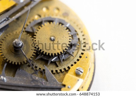 Clock engine, business concept teamwork